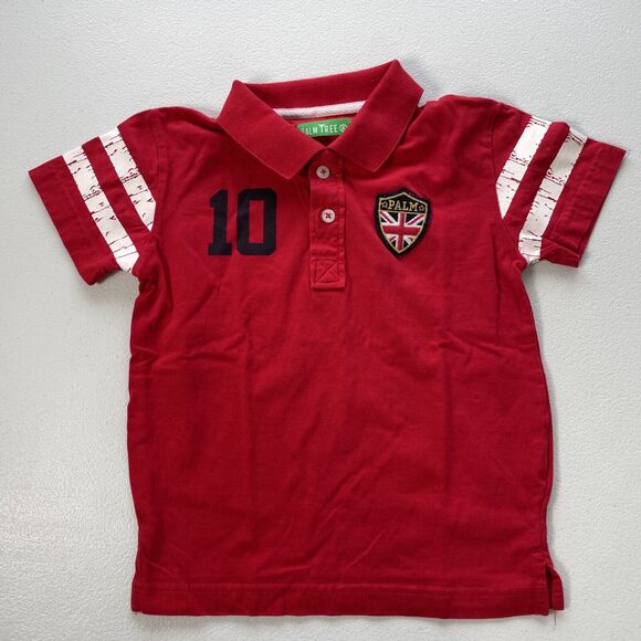 Lot of 3 Boys 6 (S) Short Sleeve Tee T Shirt Polo Assorted Brands White Blue Red - Picture 3 of 10